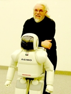 Noel Sharkey with Asimo