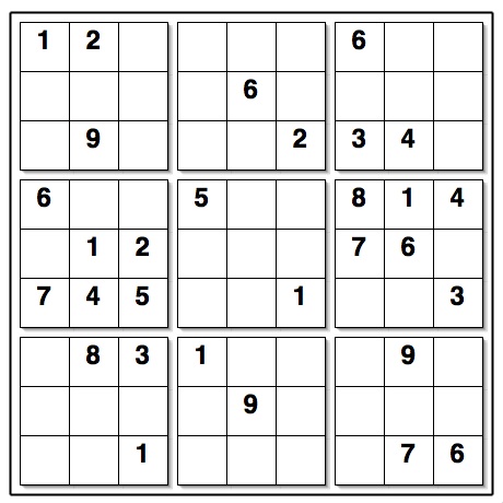Sudoku Printable on Computer Science For Fun   Cs4fn  The Brainacademy 2006 Sudoku