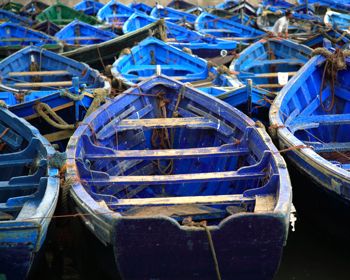 Lots of blue boats: istockphoto 000004623592
