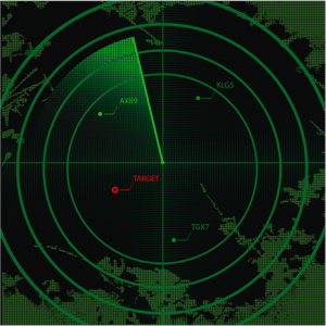 Radar image tracking objects