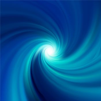 A blue swirl