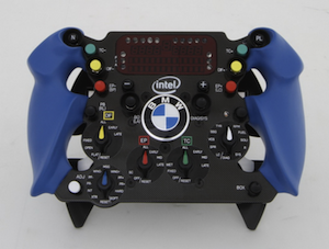 an F1 steering wheel