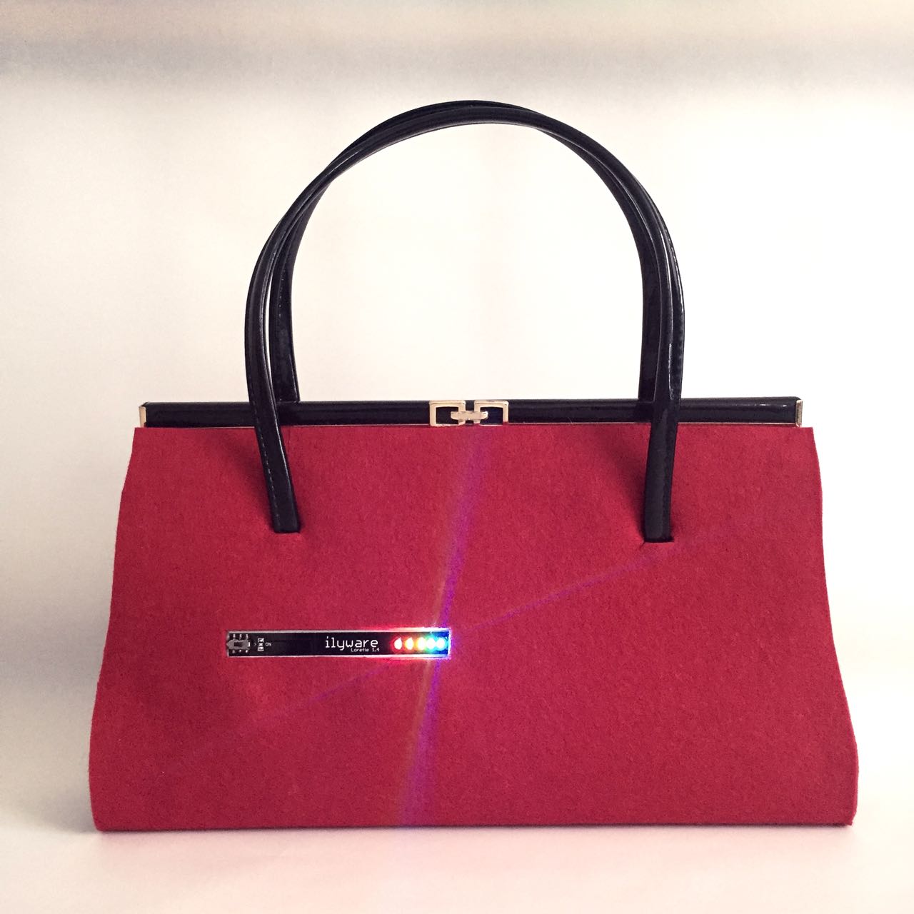 red handbag