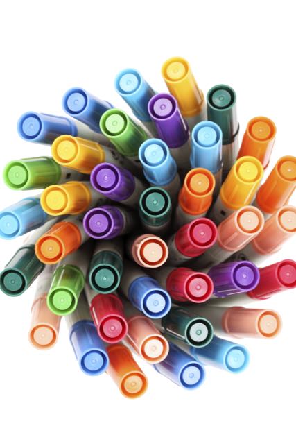 coloured pens