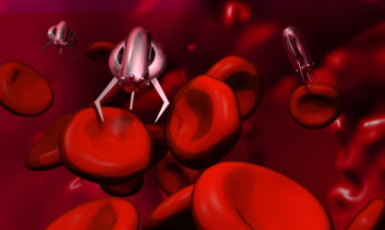 Nano-machines working on blood cells