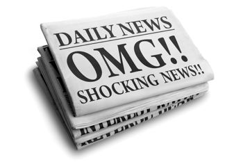 Screaming Headline - OMG!!! Shocking news: Copyright www.iStockphoto.com