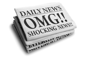 Screaming Headline - OMG!!! Shocking news: Copyright www.iStockphoto.com 