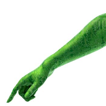A cyborg arm: istock 9483415