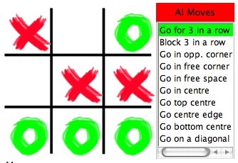 The Noughts and crosses AI