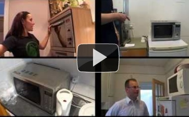 a still from the microwave racing video