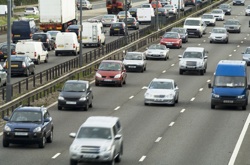 Traffic jam on a motorway