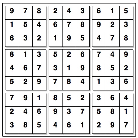 The Undergraduate Leaflet 2006 Sudoku Answer