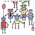 Some robots from the puzzle