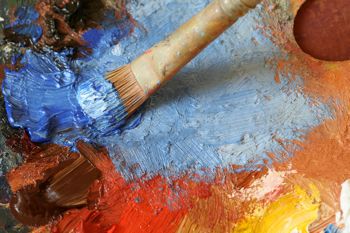 Paint and brush