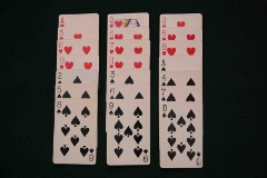 Laying out the cards, step 1