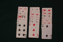 Laying out the cards, step 3