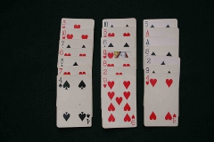 Laying out the cards, step 4