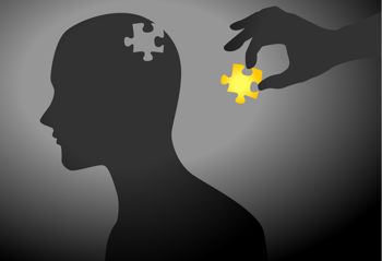 Adding the missing jigsaw piece to a human head: istockphoto 000016145571