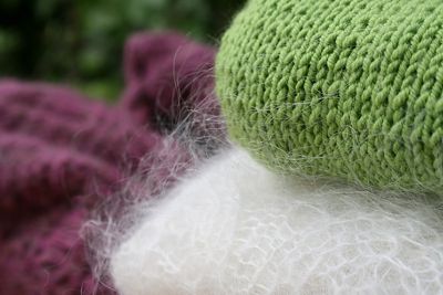 A pile of woolly jumpers