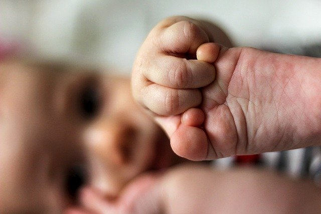 A baby's feet