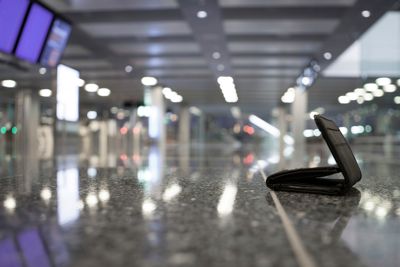 Lost Wallet lying on floor  www.istock.com No23150866