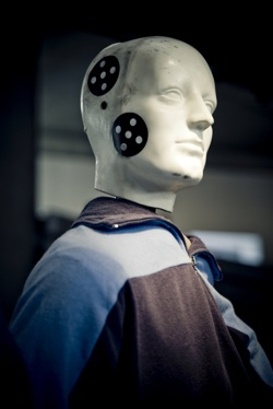 A crash test dummy